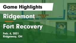Ridgemont  vs Fort Recovery  Game Highlights - Feb. 6, 2021