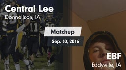 Matchup: Central Lee High vs. EBF 2016