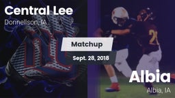 Matchup: Central Lee High vs. Albia  2018