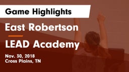 East Robertson  vs LEAD Academy  Game Highlights - Nov. 30, 2018