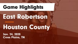 East Robertson  vs Houston County  Game Highlights - Jan. 24, 2020