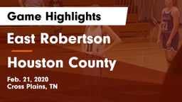 East Robertson  vs Houston County  Game Highlights - Feb. 21, 2020