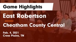 East Robertson  vs Cheatham County Central  Game Highlights - Feb. 4, 2021