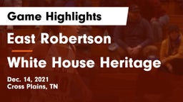 East Robertson  vs White House Heritage Game Highlights - Dec. 14, 2021