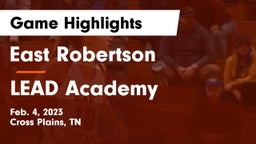 East Robertson  vs LEAD Academy  Game Highlights - Feb. 4, 2023