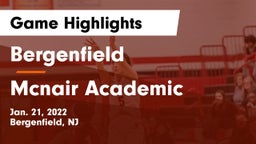 Bergenfield  vs Mcnair Academic Game Highlights - Jan. 21, 2022