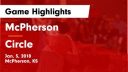 McPherson  vs Circle  Game Highlights - Jan. 5, 2018