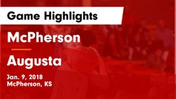 McPherson  vs Augusta  Game Highlights - Jan. 9, 2018