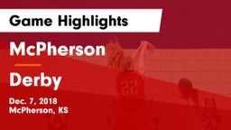 McPherson  vs Derby  Game Highlights - Dec. 7, 2018
