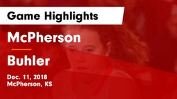 McPherson  vs Buhler  Game Highlights - Dec. 11, 2018