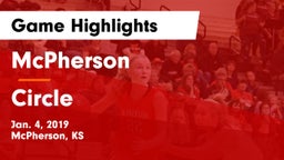 McPherson  vs Circle  Game Highlights - Jan. 4, 2019