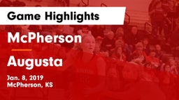 McPherson  vs Augusta  Game Highlights - Jan. 8, 2019