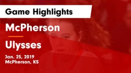 McPherson  vs Ulysses  Game Highlights - Jan. 25, 2019