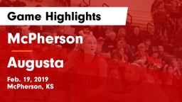 McPherson  vs Augusta  Game Highlights - Feb. 19, 2019