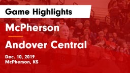 McPherson  vs Andover Central  Game Highlights - Dec. 10, 2019