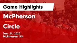 McPherson  vs Circle  Game Highlights - Jan. 24, 2020