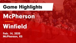 McPherson  vs Winfield  Game Highlights - Feb. 14, 2020