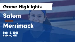 Salem  vs Merrimack  Game Highlights - Feb. 6, 2018