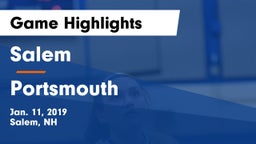 Salem  vs Portsmouth  Game Highlights - Jan. 11, 2019