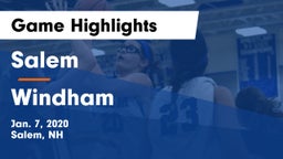 Salem  vs Windham  Game Highlights - Jan. 7, 2020