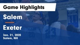 Salem  vs Exeter  Game Highlights - Jan. 21, 2020