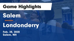 Salem  vs Londonderry  Game Highlights - Feb. 28, 2020