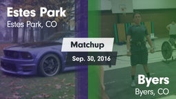 Matchup: Estes Park High vs. Byers  2016