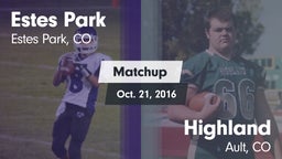 Matchup: Estes Park High vs. Highland  2016