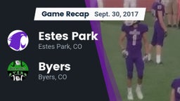 Recap: Estes Park  vs. Byers  2017