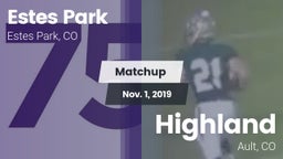 Matchup: Estes Park High vs. Highland  2019