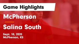 McPherson  vs Salina South  Game Highlights - Sept. 10, 2020