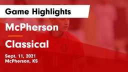 McPherson  vs Classical Game Highlights - Sept. 11, 2021