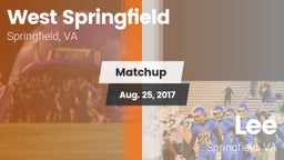Matchup: West Springfield vs. Lee  2017