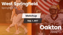Matchup: West Springfield vs. Oakton  2017