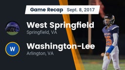 Recap: West Springfield  vs. Washington-Lee  2017