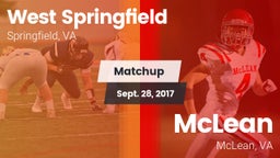 Matchup: West Springfield vs. McLean  2017