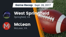 Recap: West Springfield  vs. McLean  2017
