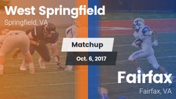 Matchup: West Springfield vs. Fairfax  2017