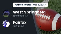Recap: West Springfield  vs. Fairfax  2017