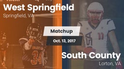 Matchup: West Springfield vs. South County  2017