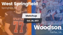 Matchup: West Springfield vs. Woodson  2017
