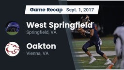 Recap: West Springfield  vs. Oakton  2017