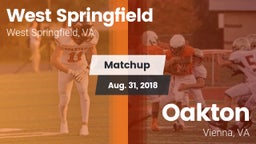Matchup: West Springfield vs. Oakton  2018
