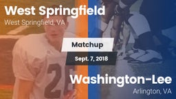 Matchup: West Springfield vs. Washington-Lee  2018