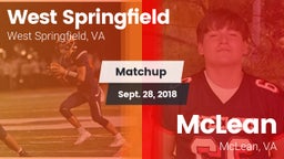 Matchup: West Springfield vs. McLean  2018