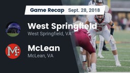 Recap: West Springfield  vs. McLean  2018
