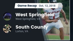 Recap: West Springfield  vs. South County  2018