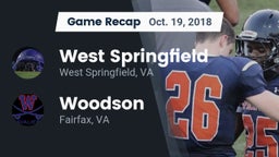 Recap: West Springfield  vs. Woodson  2018