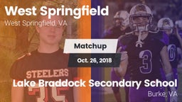 Matchup: West Springfield vs. Lake Braddock Secondary School 2018
