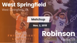 Matchup: West Springfield vs. Robinson  2018